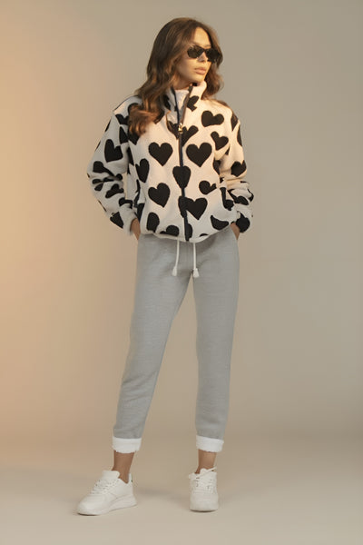 Katharina | Wendejacke mit Herzmuster