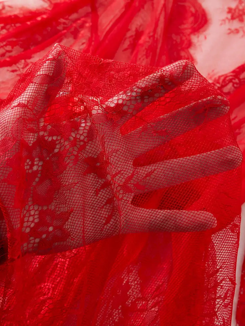 Viktoria | Spitzen Body mit tiefem Ausschnitt